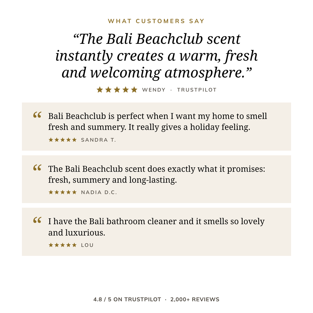 Bali Beachclub Huisverzorgingsset