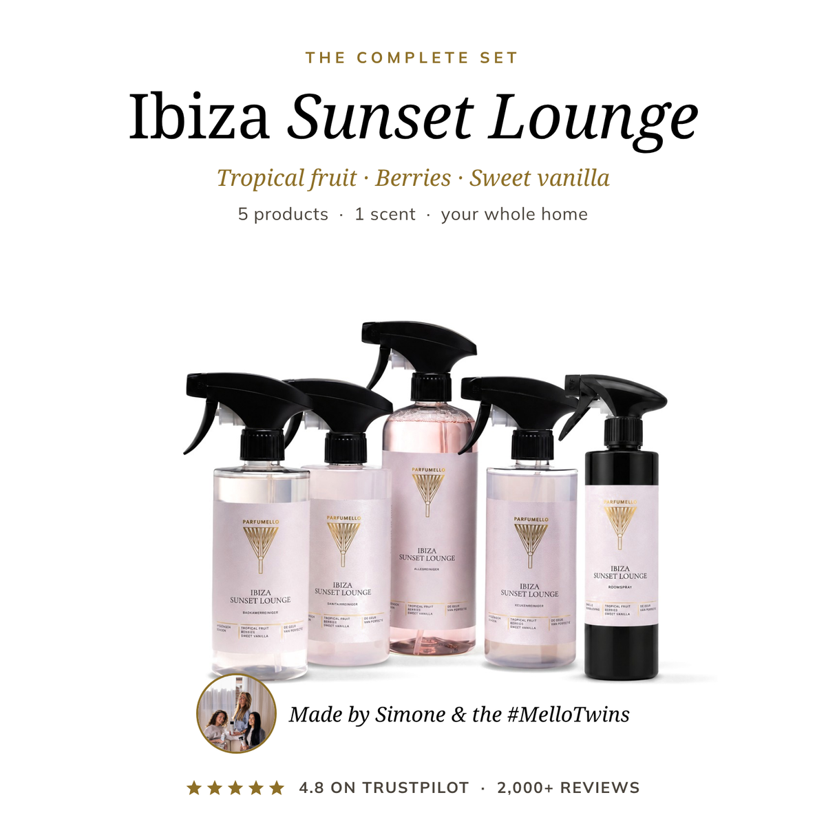 Ibiza Sunset Lounge Huisverzorgingsset