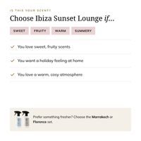 Ibiza Sunset Lounge Huisverzorgingsset
